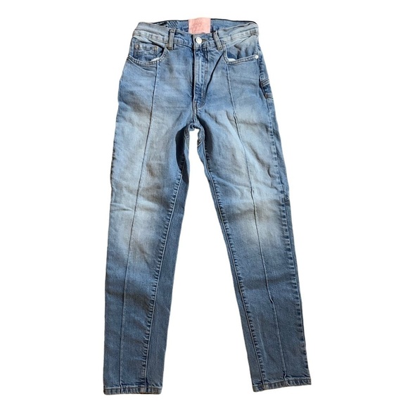 Revice Jeans Womens 26 Venus High Waist Cropped Lightyear Wash Star Skinny - Picture 2 of 10